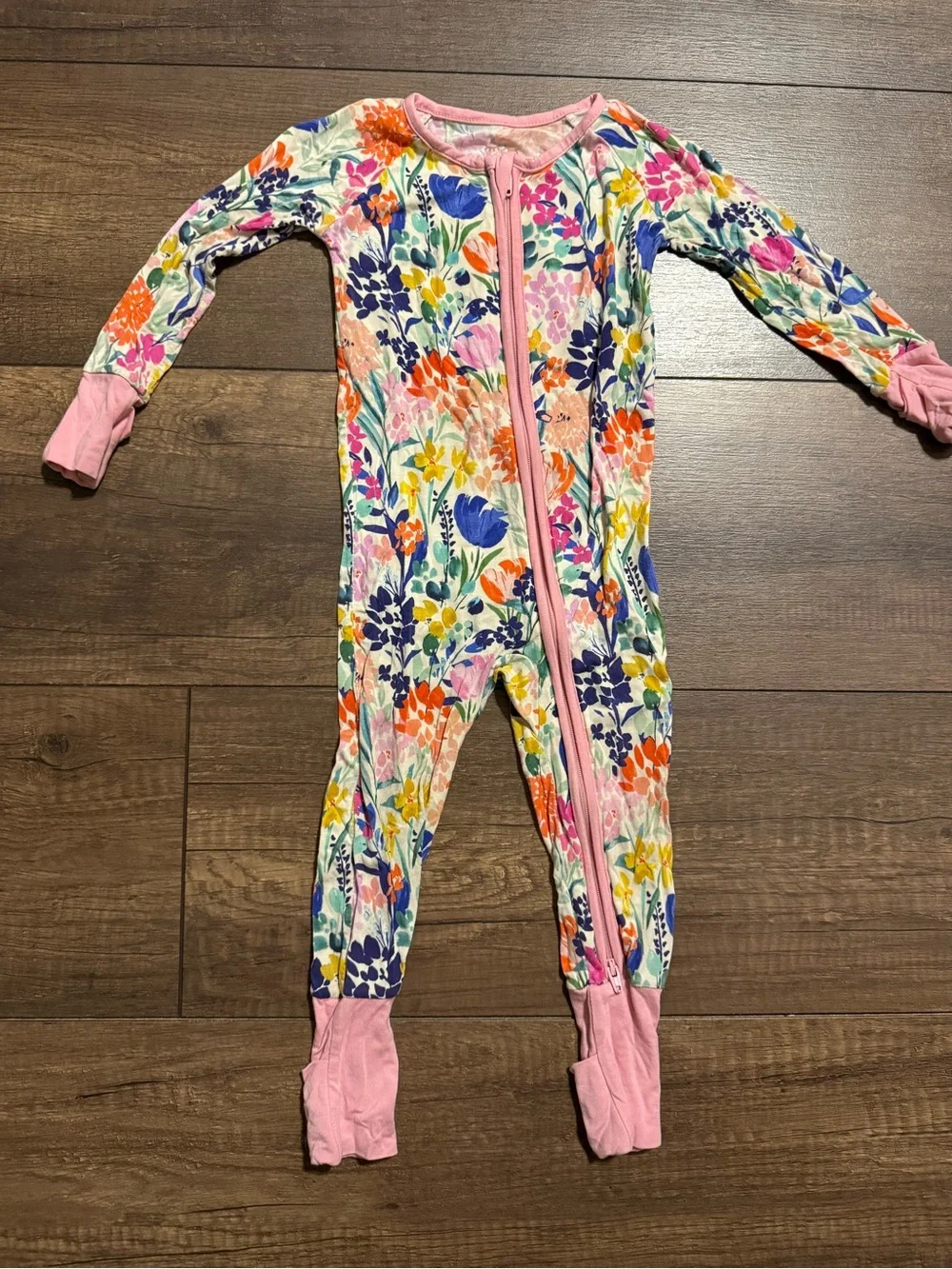 Little Sleepies summer garden zippy 6-12 months
